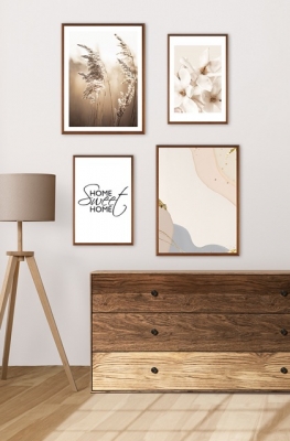 4 Parça Mdf Tablo Seti 20*30 ve 30*40 cm Doğa
