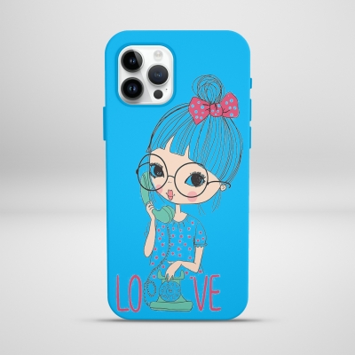 Love Telefonlu Kız Lansman Telefon Kılıfı