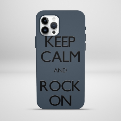 Keep Calm and Rock On Lansman Telefon Kılıfı