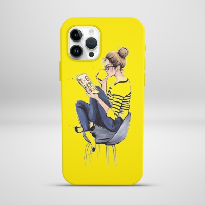 Kitap Okuyan Kız Lansman Telefon Kılıfı