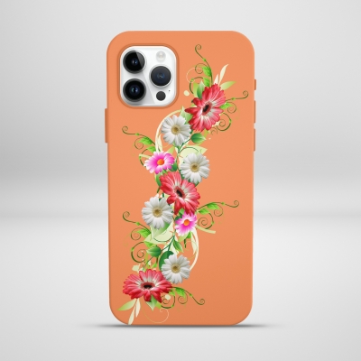 Çiçek Desenleri çarpraz Lansman Telefon Kılıfı