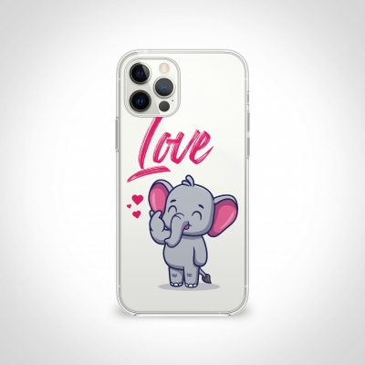 Love Fil ŞeffafTelefon Telefon Kılıfı