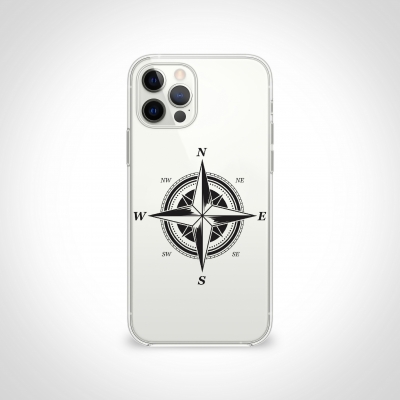 Pusula  Şeffaf Telefon Kılıfı