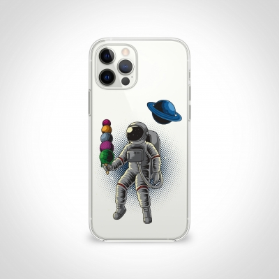 Astronot Şeffaf Telefon Kılıfı