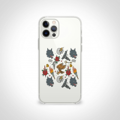 Kurt Gangster Şeffaf Telefon Kılıfı