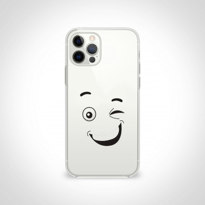 Göz Kırpan Yüz Şeffaf Telefon Kılıfı