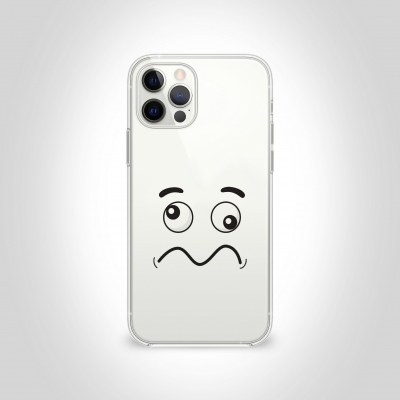 karmaşık surat Şeffaf Telefon Kılıfı