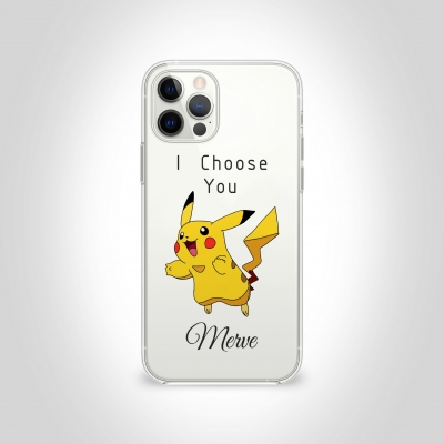 pikachu Mewe Şeffaf Telefon Kılıfı