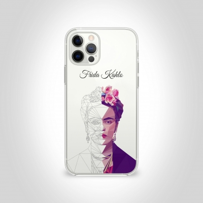 Frida Kahlo Minimalist Şeffaf Telefon Kılıfı
