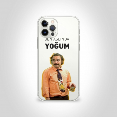 ben aslında yoğum Şeffaf Telefon Kılıfı