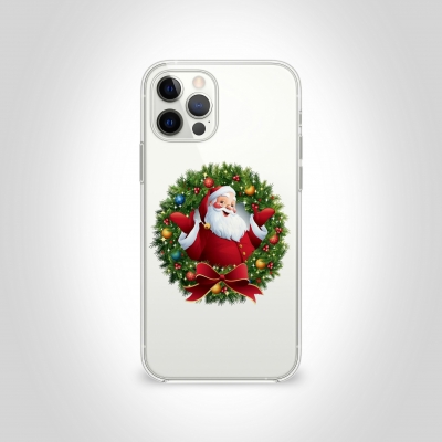 Noel Baba Şeffaf Telefon Kılıfı