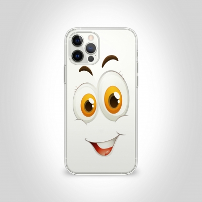 Gülen Büyük Gözler Şeffaf Telefon Kılıfı