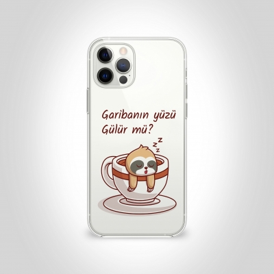 Garibanın Yüzü Gülür mü? Uyuyan kedi Şeffaf Telefon Kılıfı