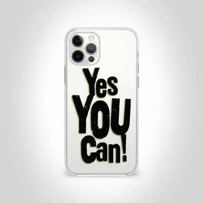 Yes yOu Can Şeffaf Telefon Kılıfı