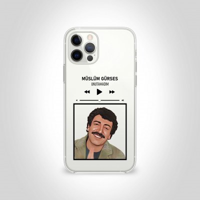 Müslüm Gürses Unutamadım Şeffaf Telefon Kılıfı