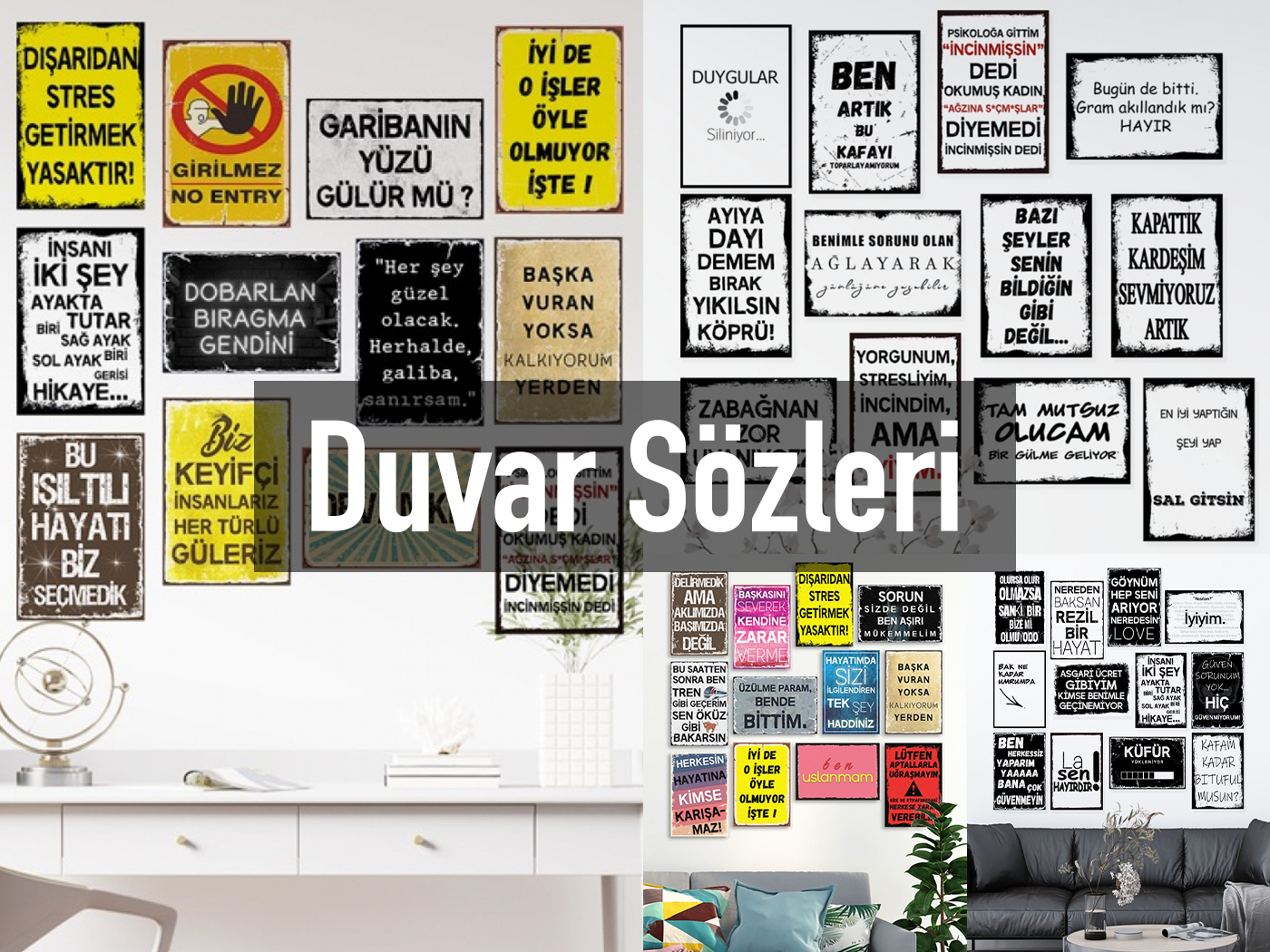 Duvar Sözleri Tablo Setleri