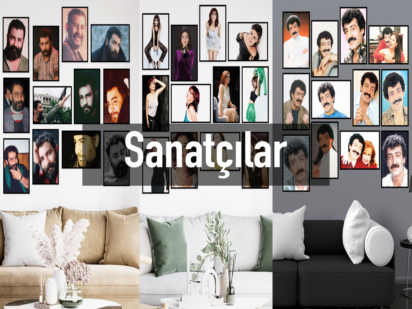 Sanatçılar Ahşap Tablo Setleri